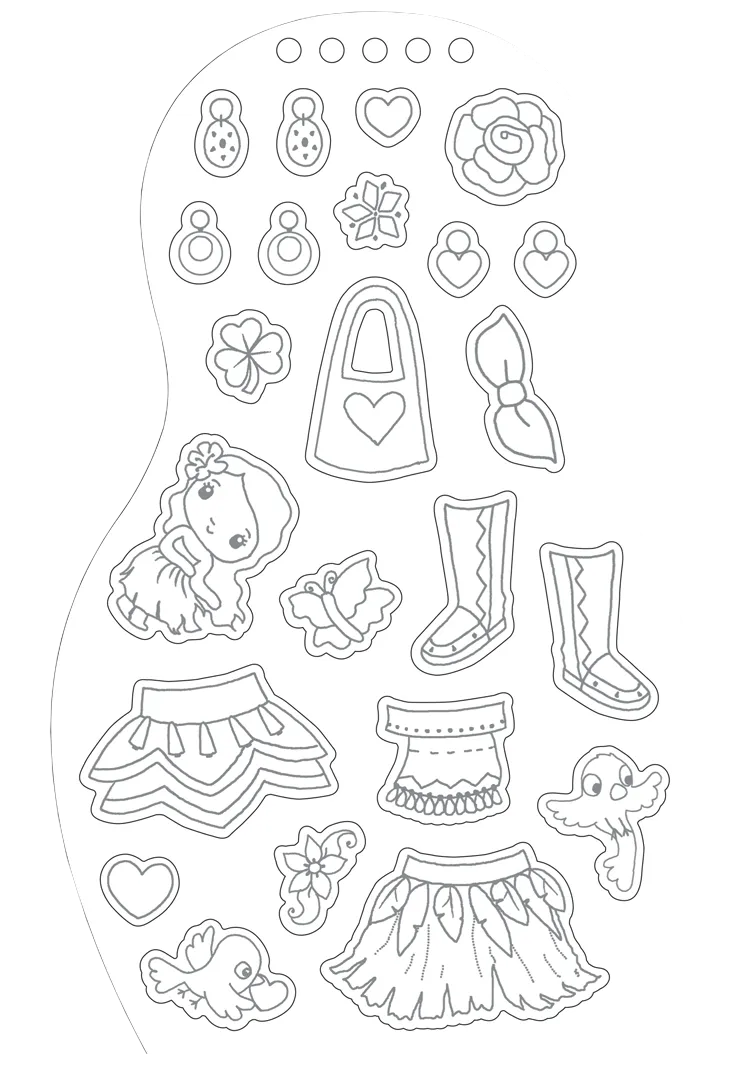 Minimiki Danses du monde carnet créatif stickers