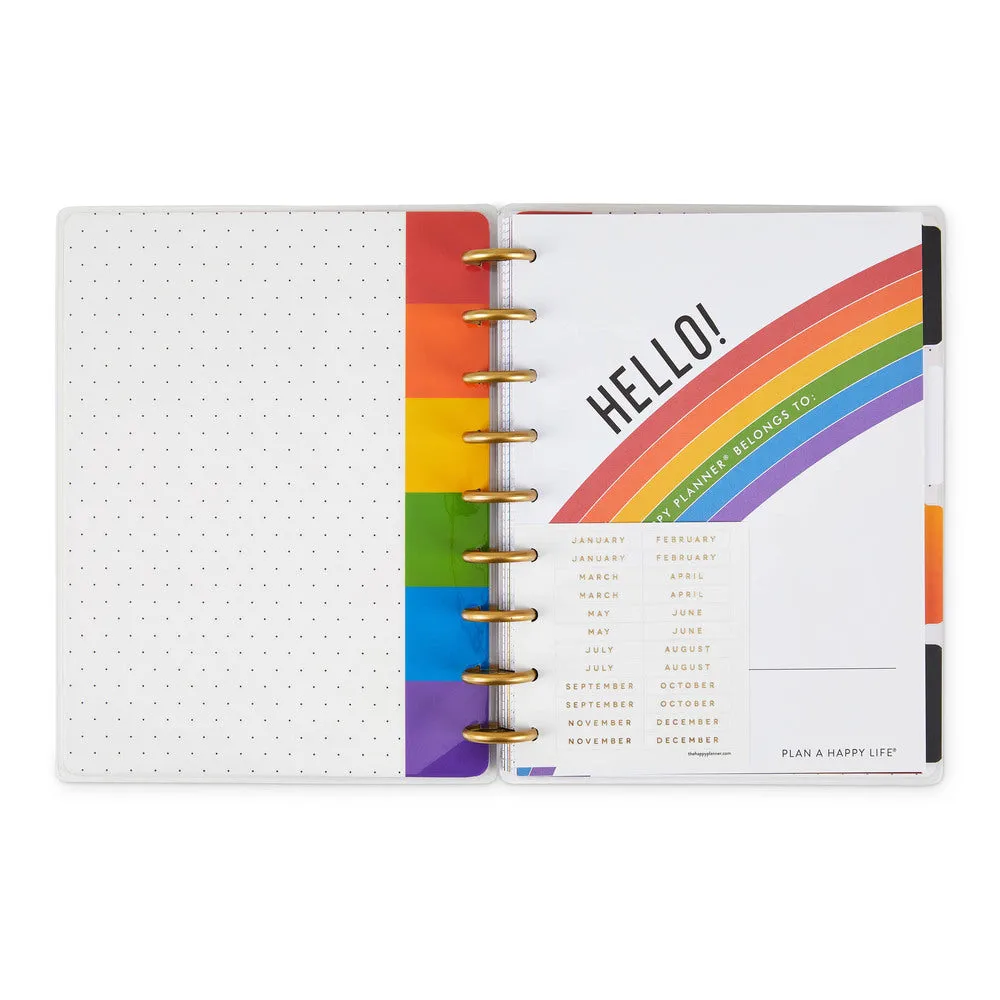 Happy Planner Classic agenda vertical non daté Pride 12 mois