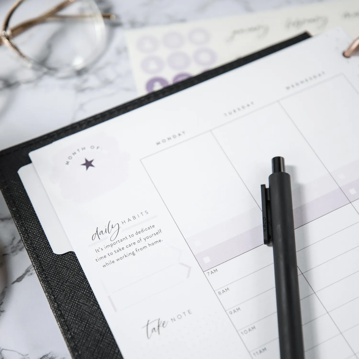 Happy Planner Girl With Goals Classic recharge horaire