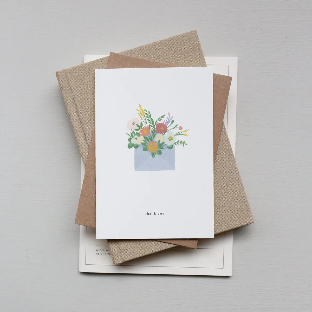Kartotek Flower Envelope carte merci fleurs enveloppe