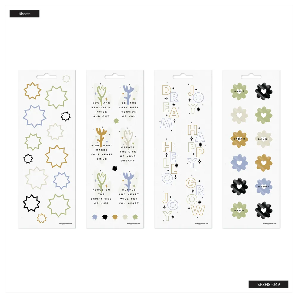 Happy Planner Quirky Plans stickers étudiant 8 planches 117