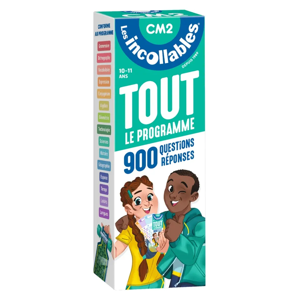 Frigobloc Les Incollables CM2 10-11 ans éventails quiz 900 questions