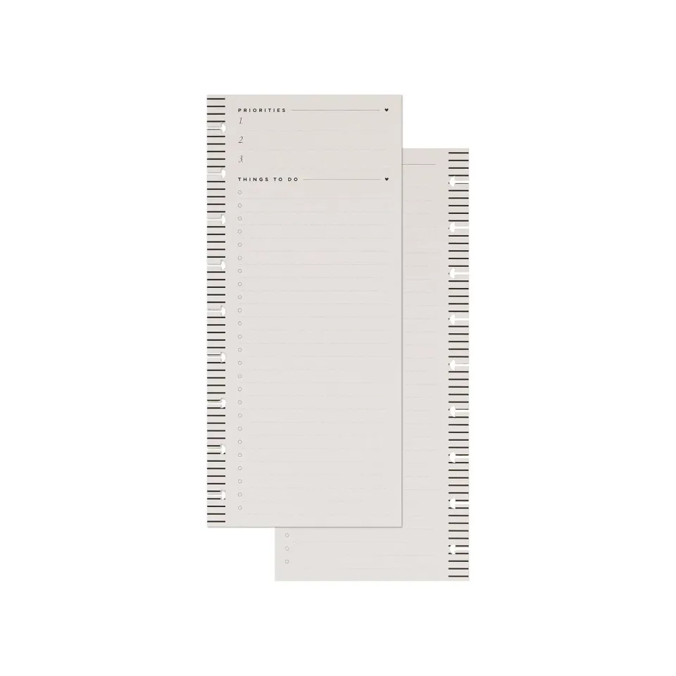 Happy Planner Love L+S recharge checklist Skinny 60 feuilles