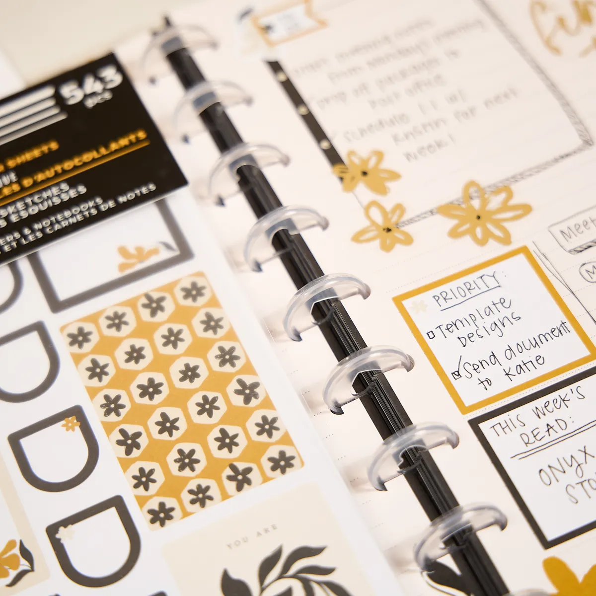 Happy Planner Mod Sketches stickers 30 feuilles floral
