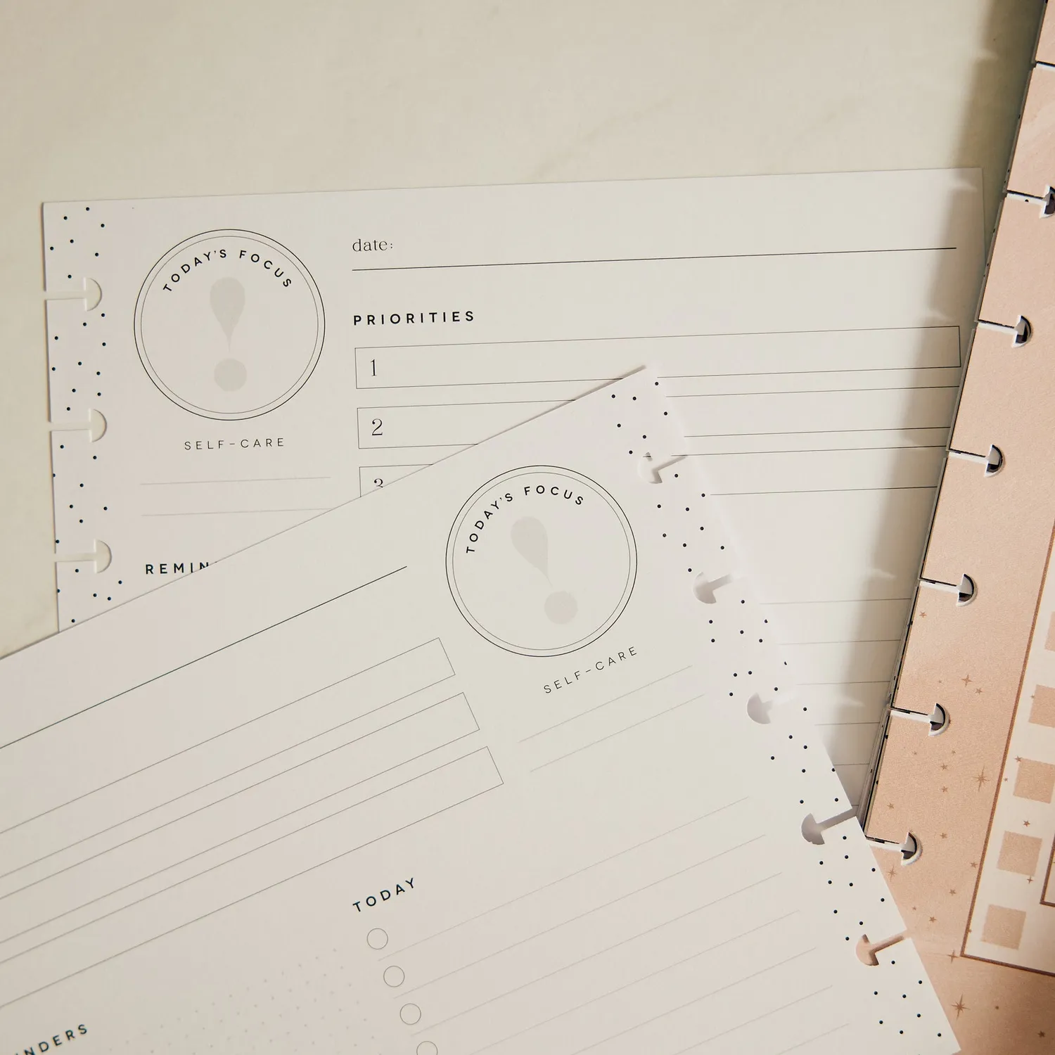 Happy Planner Modern Balance Classic recharge quotidienne non datée