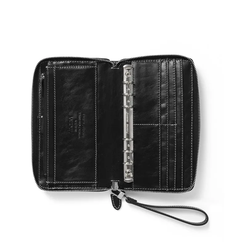 Filofax Malden Organiseur Personal zip noir