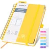 Poprun WH145D bullet journal pointillé jaune clair épais