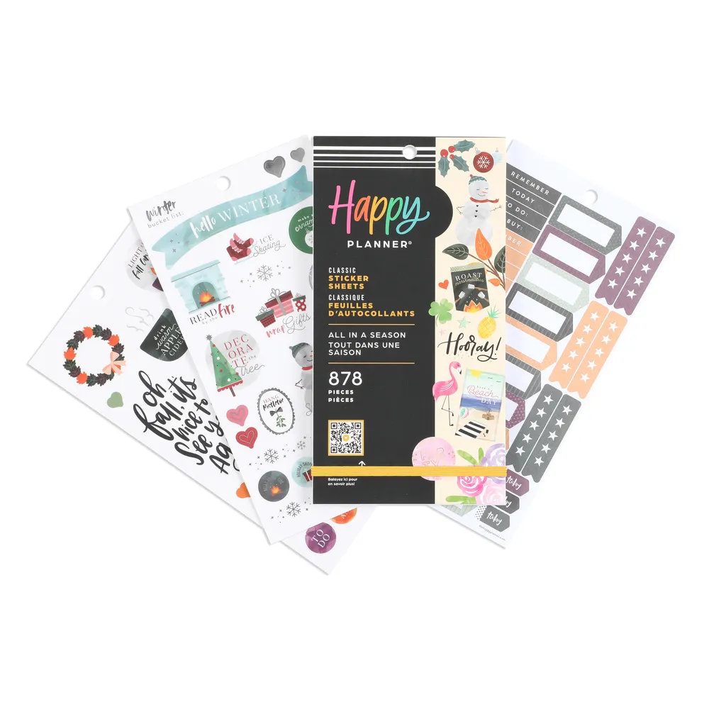 Happy Planner All in a Season stickers 878 pcs saisons