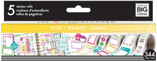 Happy Planner Mom Sticker Rolls autocollants maman 5 motifs