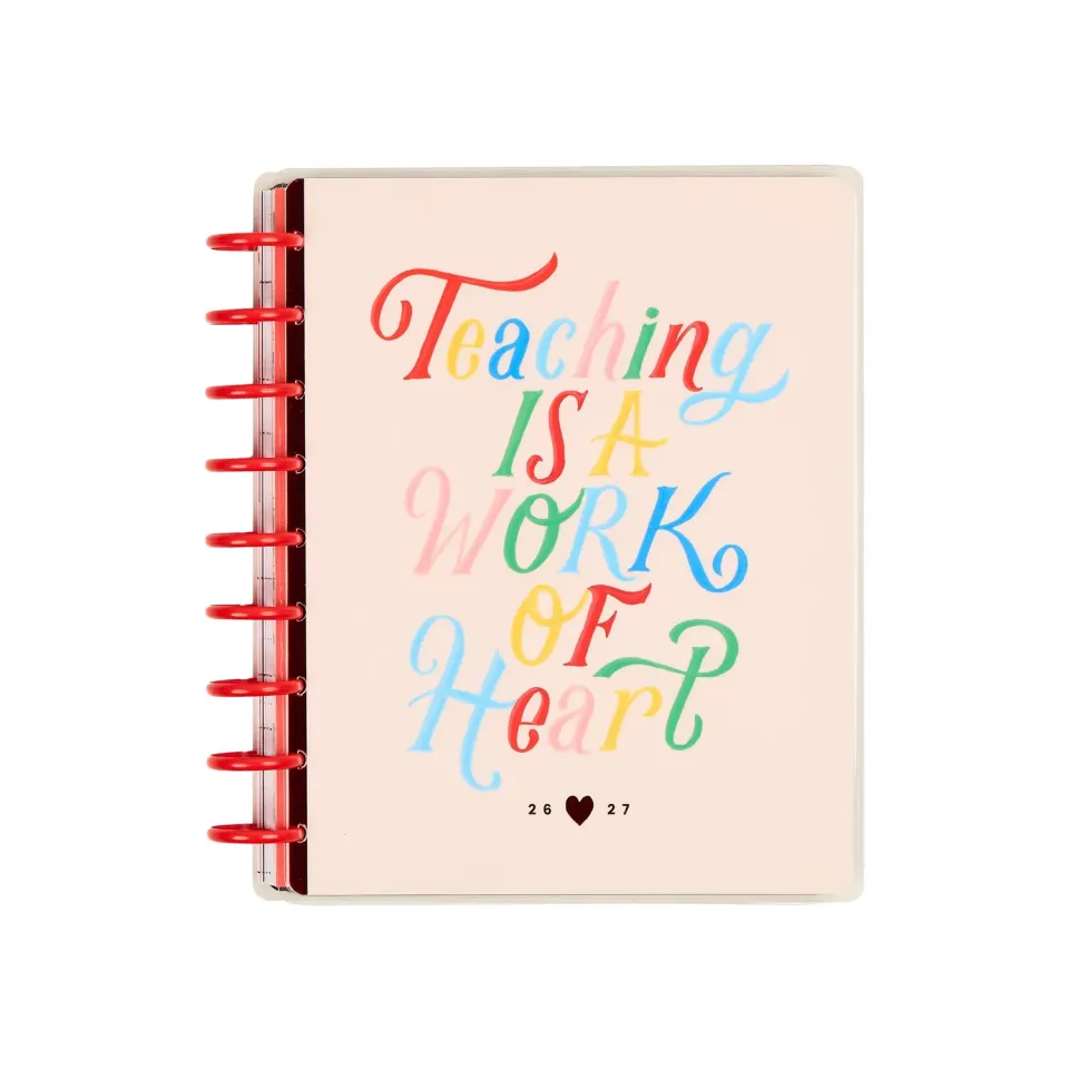 Happy Planner Bright Lessons 2026-2027 agenda enseignant 12 mois