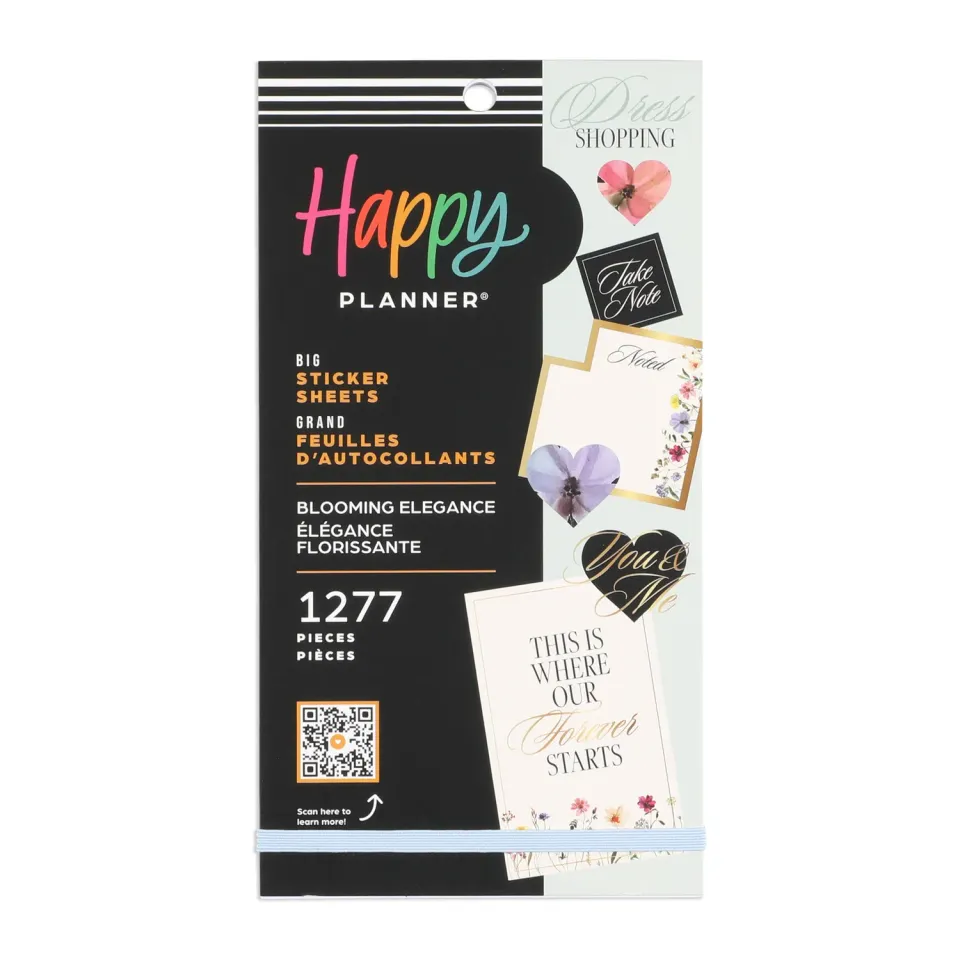 Happy Planner Blooming Elegance stickers mariage Big 1277 pcs