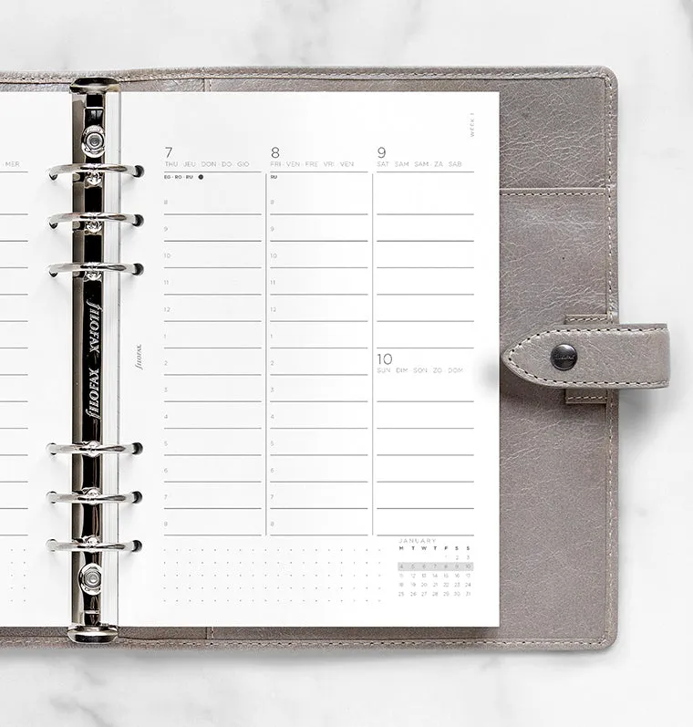 Filofax Minimal recharge agenda 2027 A5 verticale