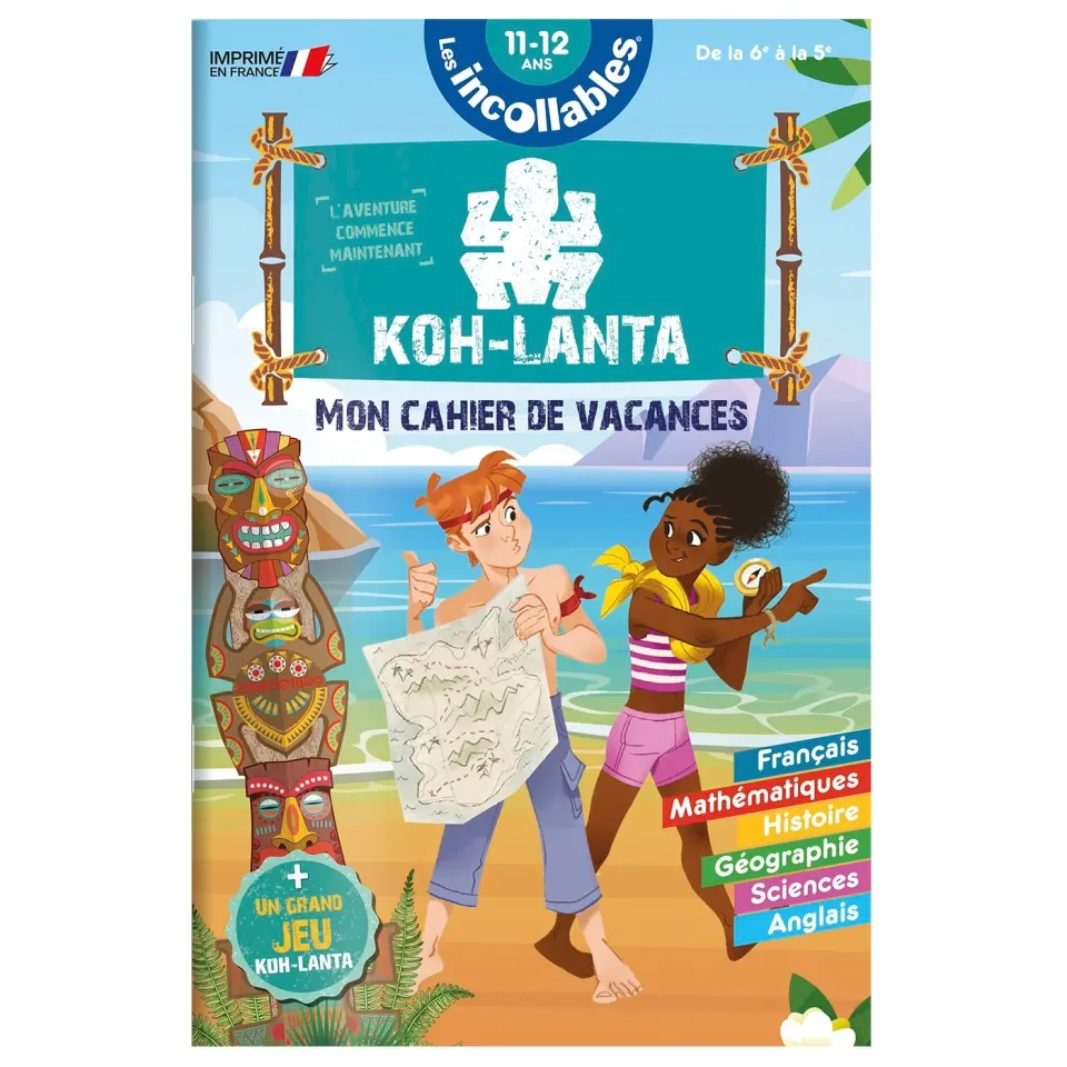 Les Incollables Koh-Lanta cahier de vacances 6e-5e 2026