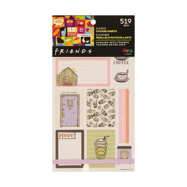 Happy Planner Friends Value Pack stickers 30 feuilles citations