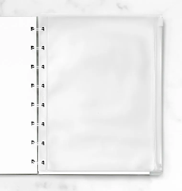 Filofax pochette zippée A5 pour notebook rangement