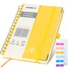 Poprun WH145S carnet quadrillé A5 spirale jaune clair