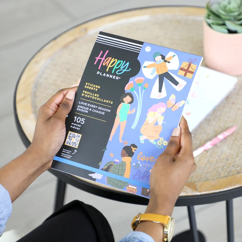 Happy Planner Squad Goals Love Every Season livre stickers large