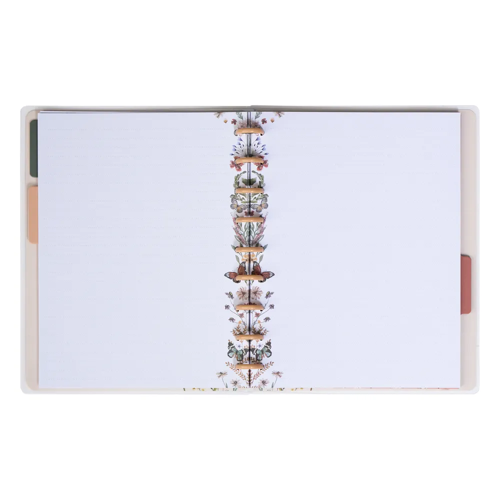 Happy Planner Wild Fields carnet classic 60 feuilles pointillé fleuri