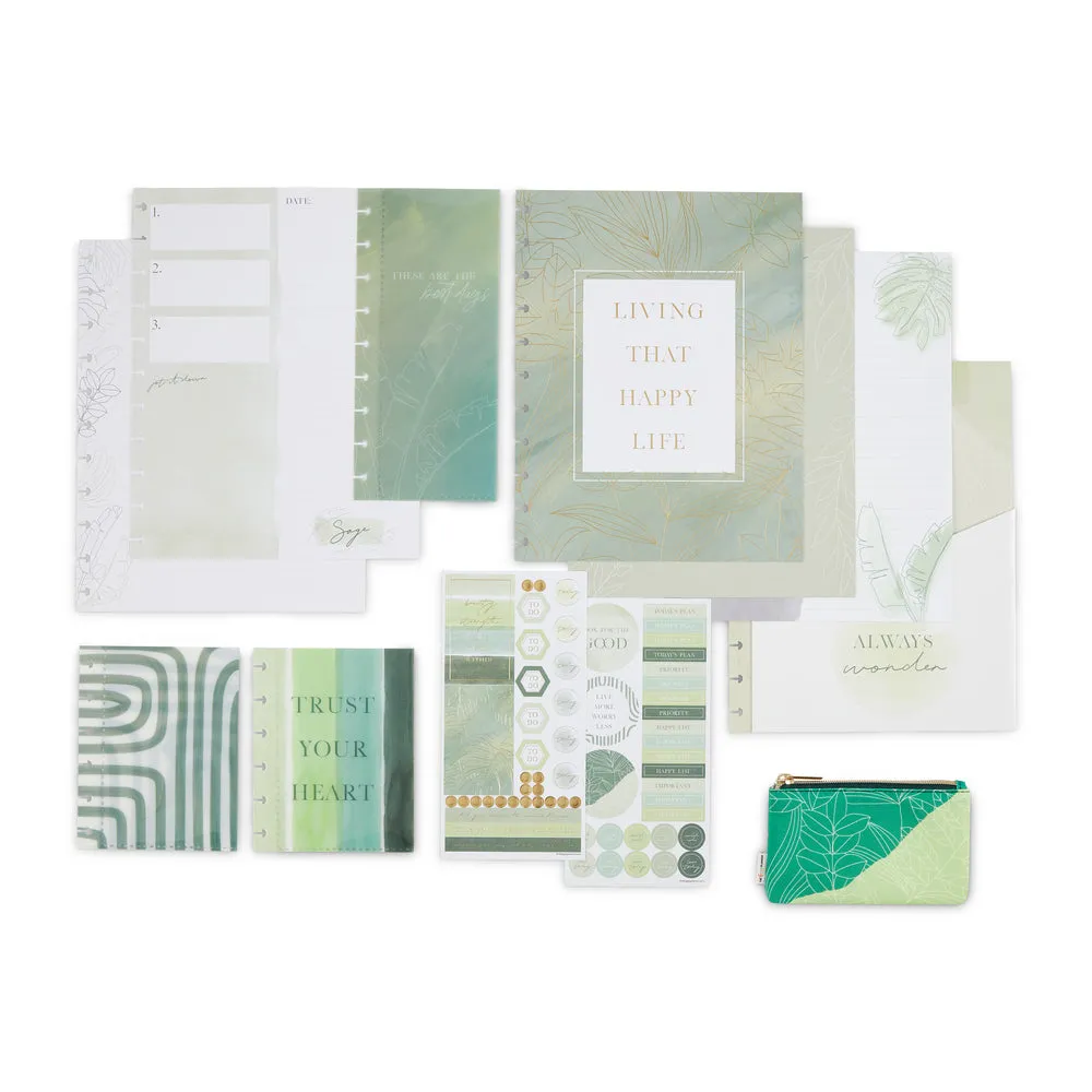 Happy Planner Sage Big Planner Companion kit vert sauge