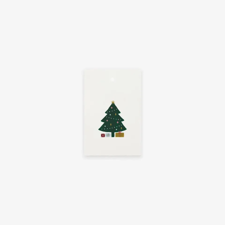 Kartotek Christmas Tree étiquette cadeau sapin 46x70 mm