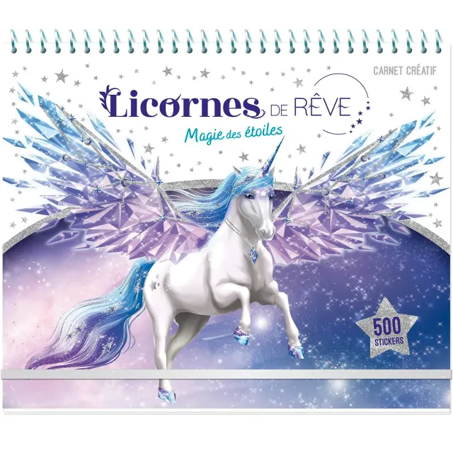 Frigobloc Licornes de rêve Magie des étoiles carnet créatif stickers