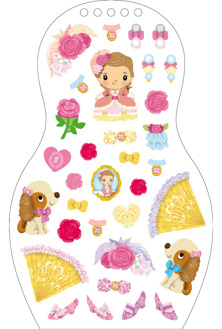 Minimiki Emma à Versailles carnet créatif stickers