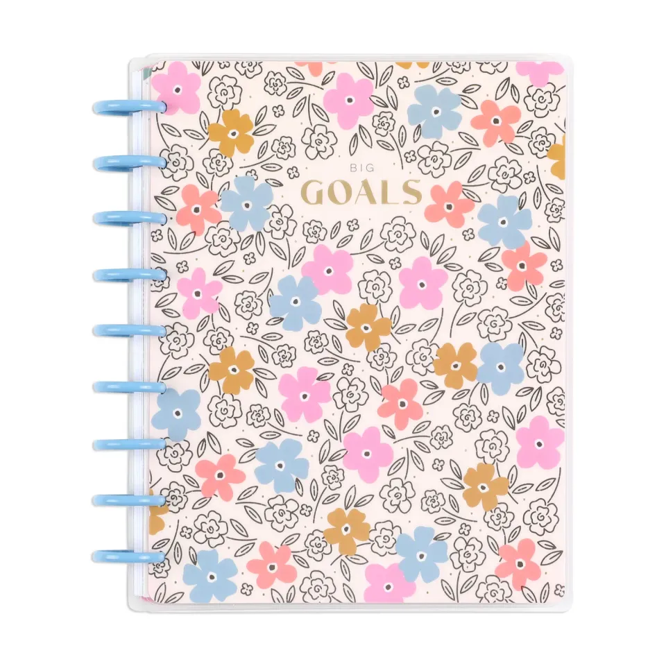 Happy Planner Bold Ditsies journal objectifs Classic 80 feuilles