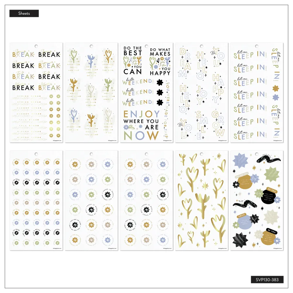 Happy Planner Quirky Plans Student stickers 641 autocollants