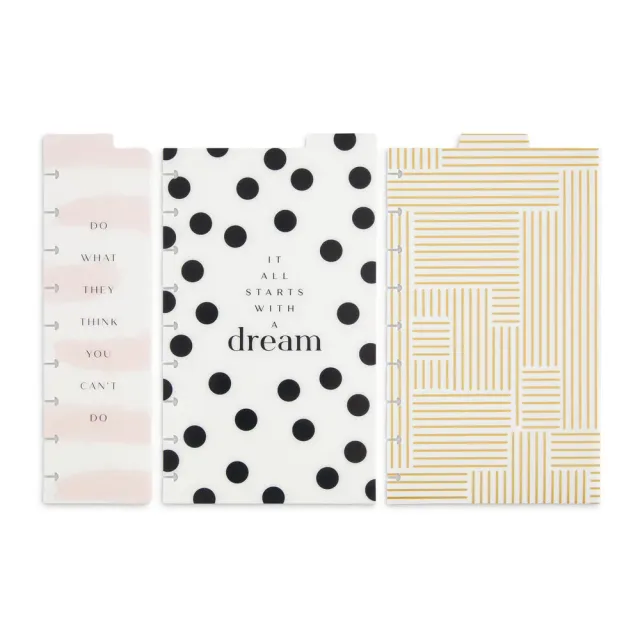 Happy Planner Blushin It Classic Dashboard intercalaire lot 3 rose