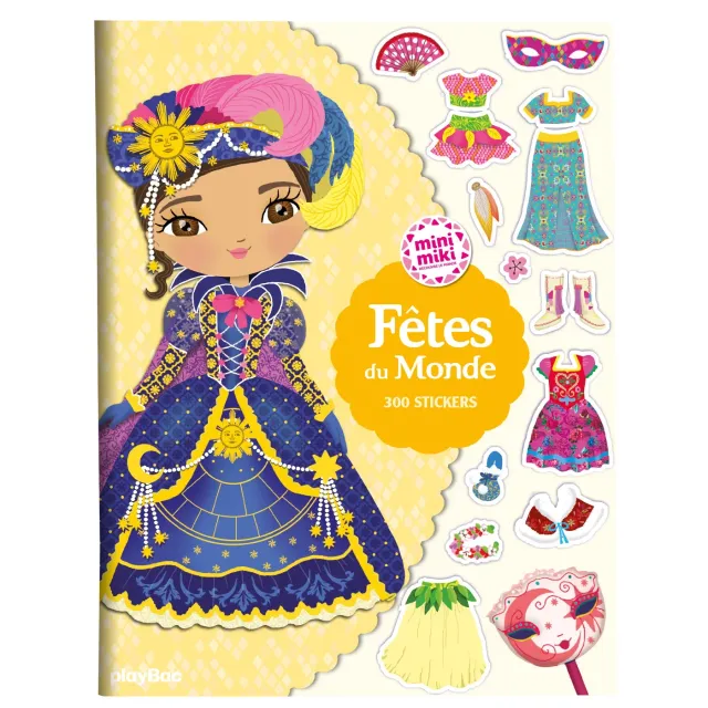 Frigobloc Minimiki Fêtes du monde cahier stickers 300