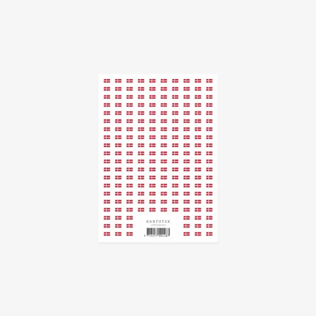 Kartotek Micro Danish Flags stickers drapeaux danois