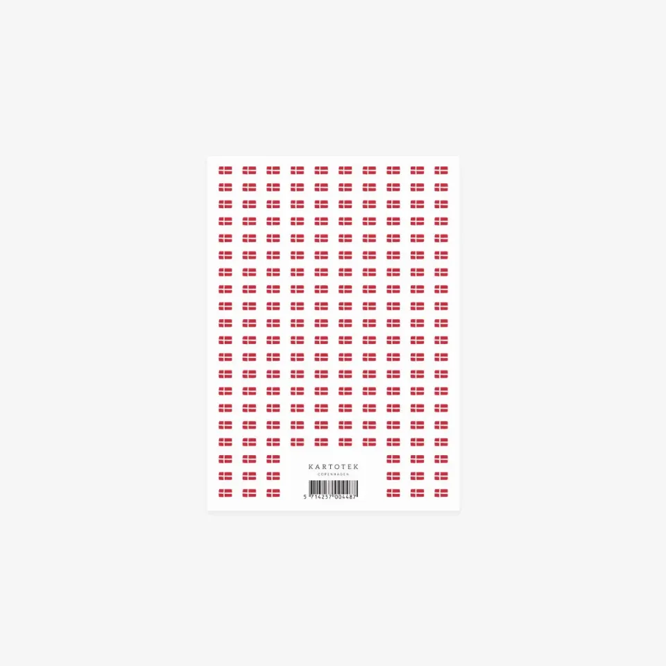 Kartotek Micro Danish Flags stickers drapeaux danois