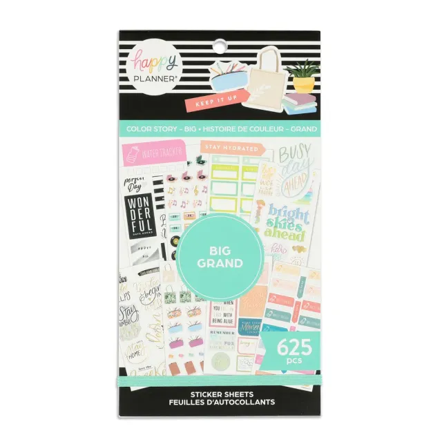Happy Planner Color Story stickers Big 625 autocollants dorés