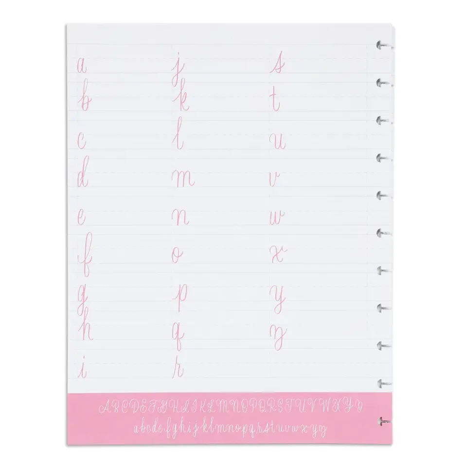 Happy Planner Threeologie Think Pink recharge papier lettering Big 40 feuilles