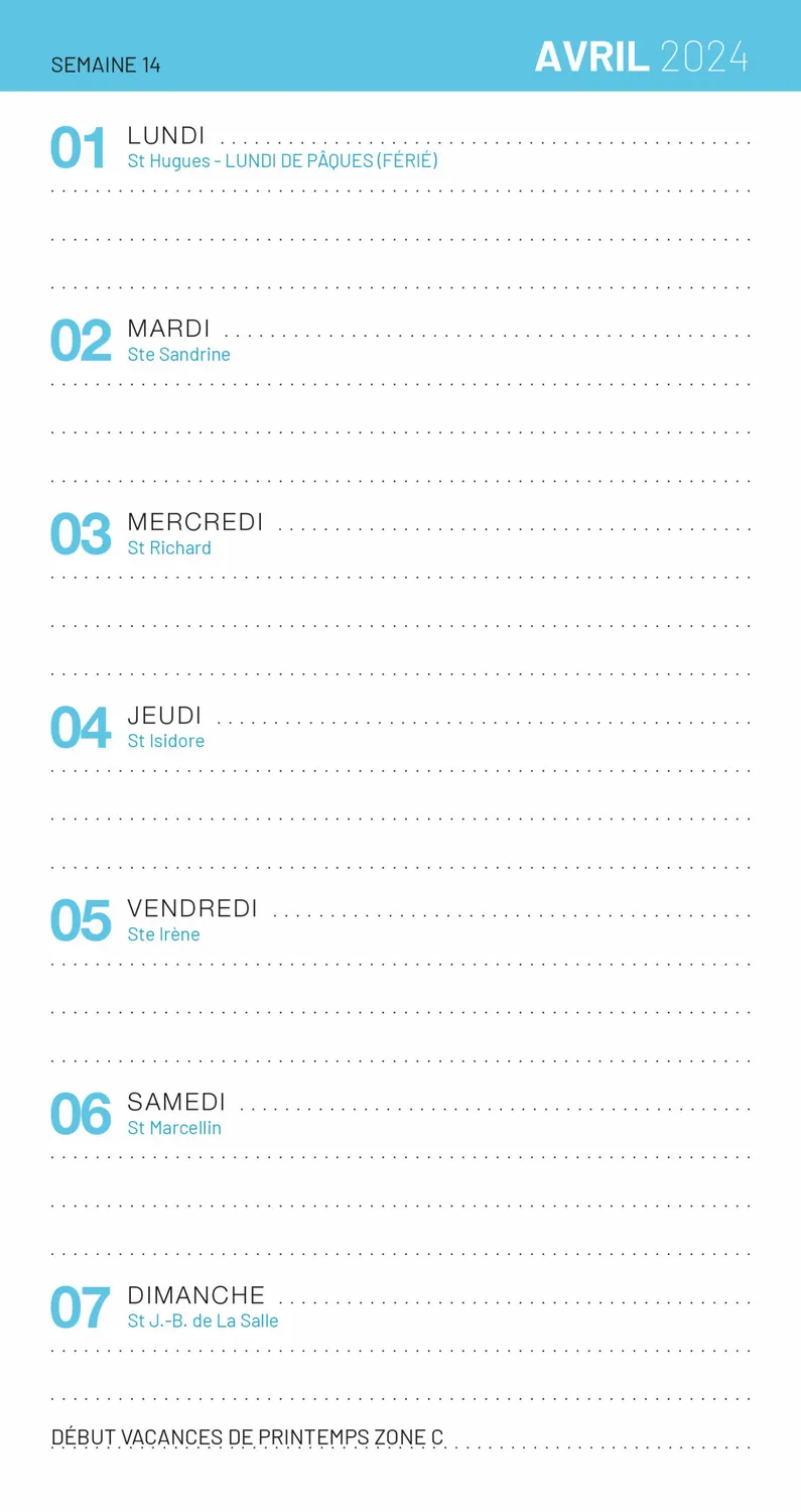 Frigobloc Chats rigolos calendrier familial 2024 photos