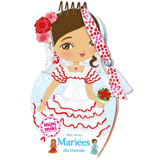 Minimiki Mariées du monde carnet créatif stickers