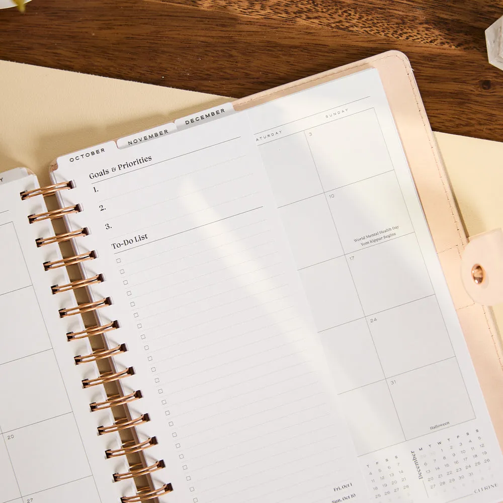 Happy Planner Citrine 2027 Blush agenda Classic 12 mois