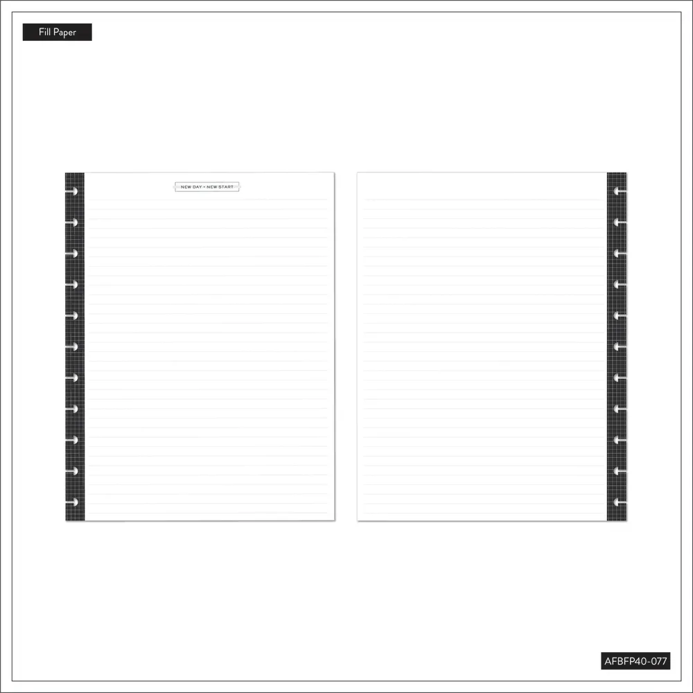 Happy Planner Aesthetique Teacher Big recharge papier 40 feuilles