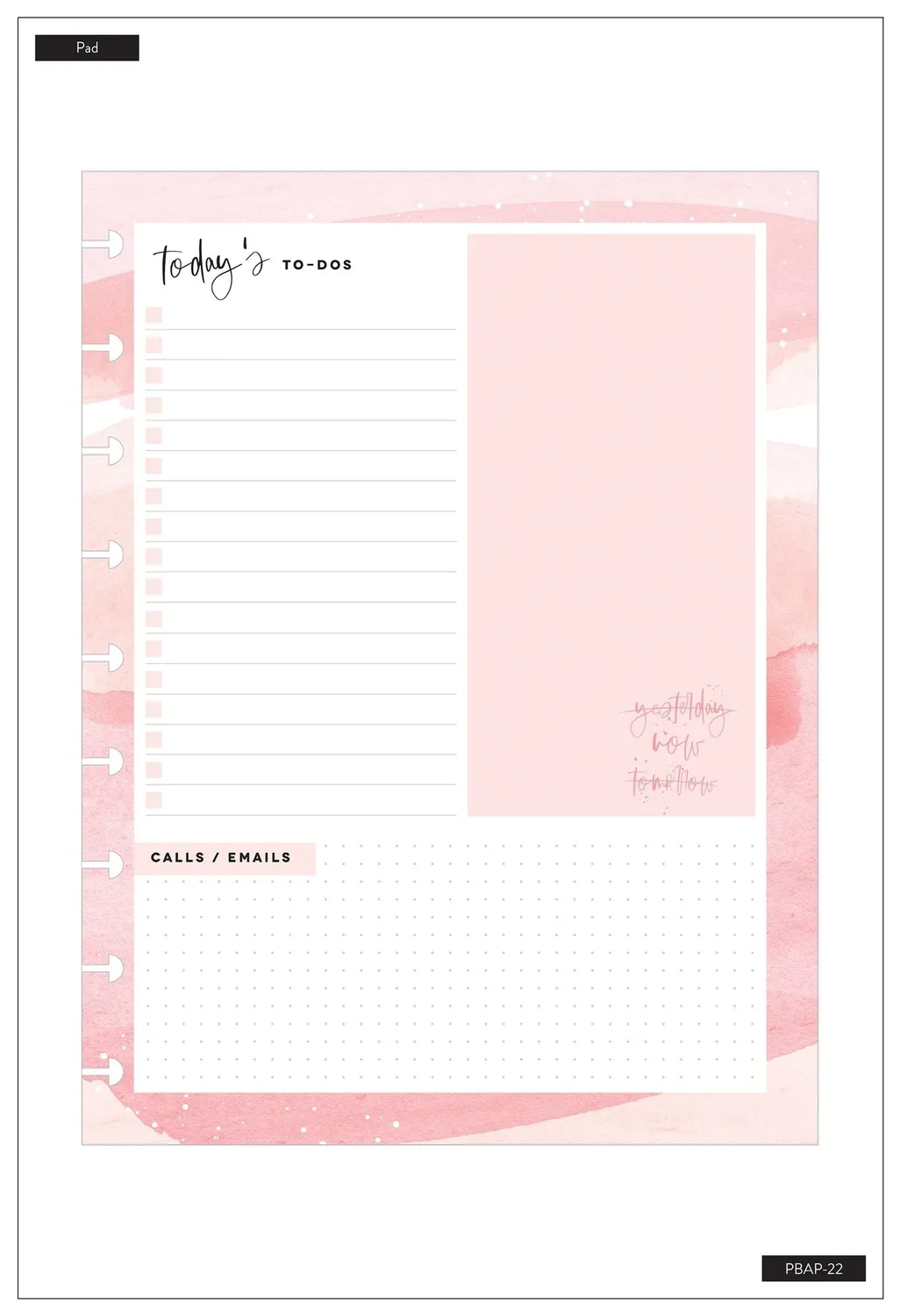 Happy Planner Biz Babe Classic bloc papier 100 feuilles ligné