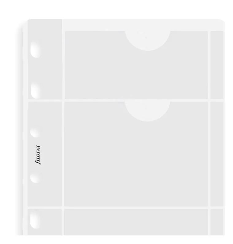 Filofax Classic porte-cartes Pocket plastique transparent