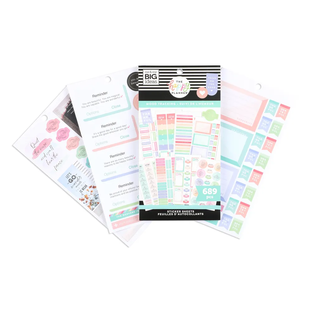 Happy Planner Mood Tracker stickers santé mentale 689 stickers