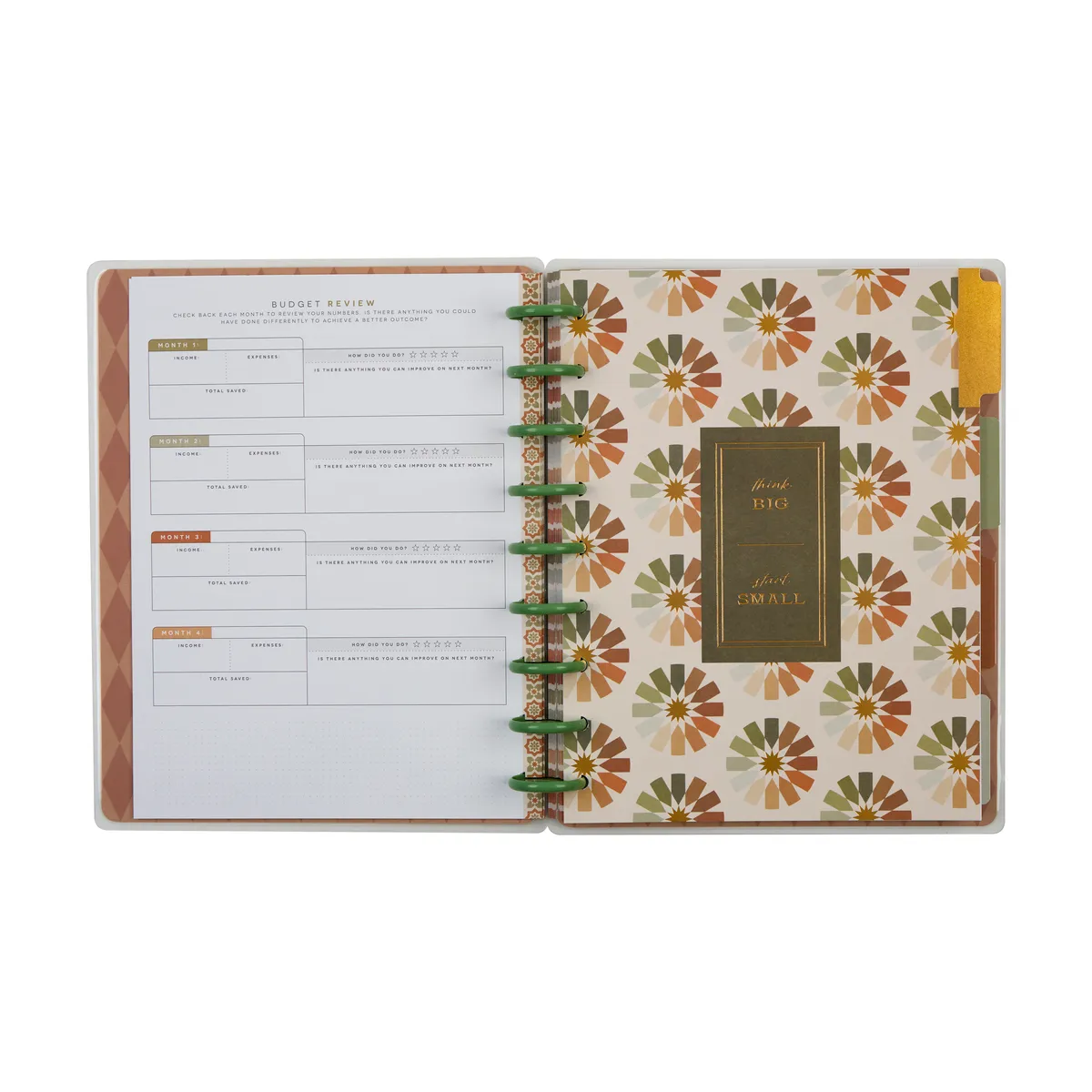 Happy Planner Reflect & Grow Classic journal budget guidé 80 feuilles