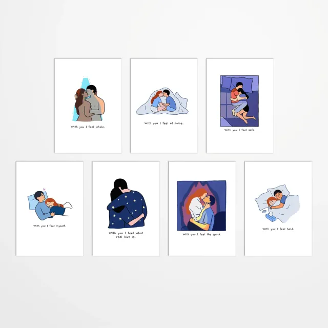 My365 Lorraine Sorlet lot 7 cartes postales illustrées