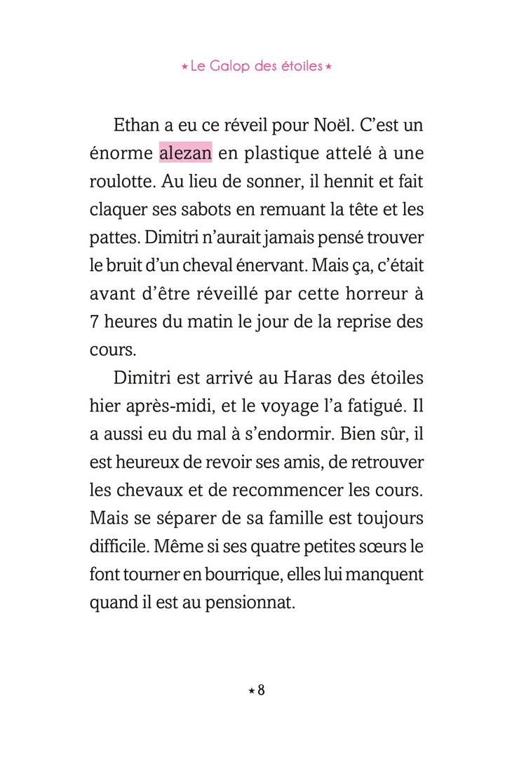 Le Galop des Étoiles Tome 5 Le poulain surprise roman 8 ans équitation