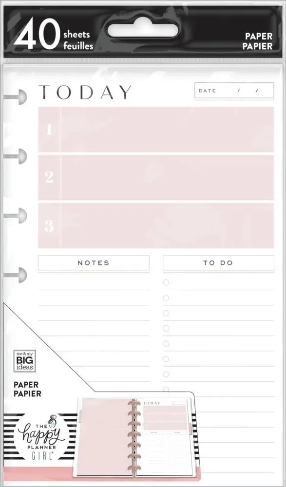 Happy Planner Minimalist Mini recharge to-do journalier