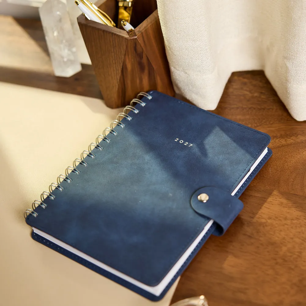 Happy Planner Citrine agenda spirale 2027 navy A5 professionnel