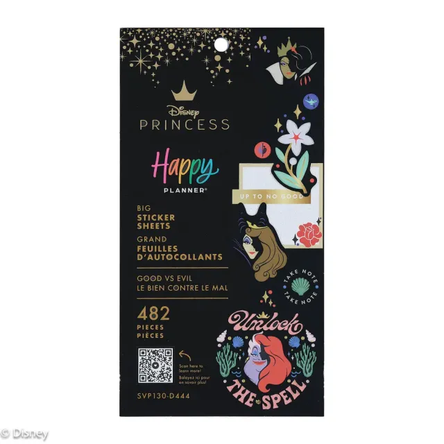 Happy Planner Disney Good vs Evil stickers Big 482