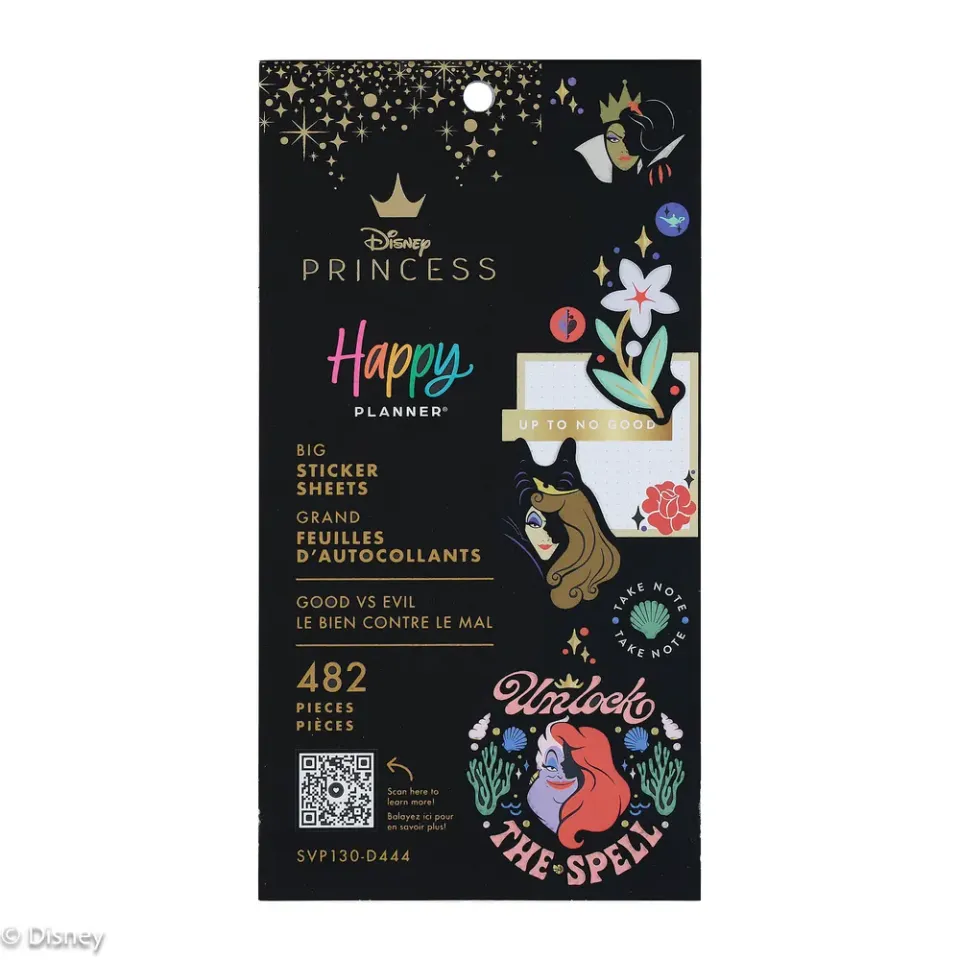 Happy Planner Disney Good vs Evil stickers Big 482