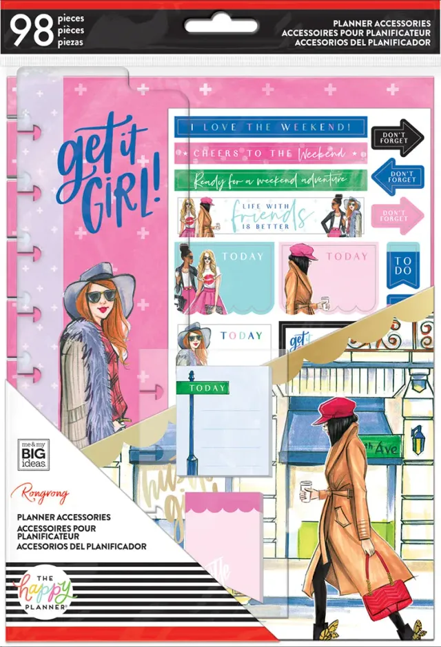 Happy Planner Rongrong Hustle Girl pack accessoires Classic