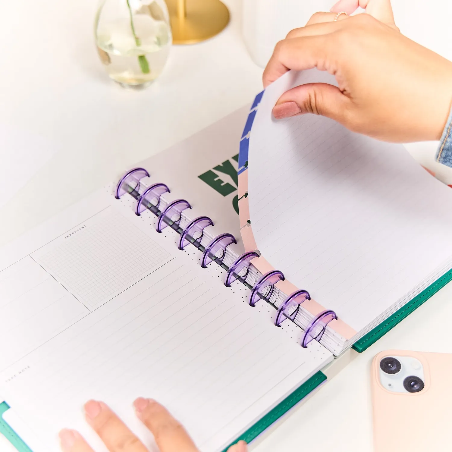 Happy Planner Current Mood recharge papier ligné classic 40 feuilles